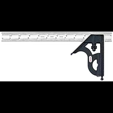 Starrett C11H-12-4R Combination Square with Square Head, 12"