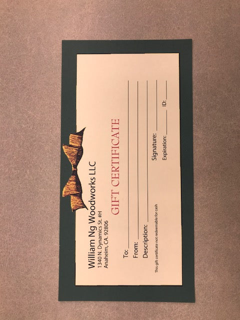 Gift Certificates
